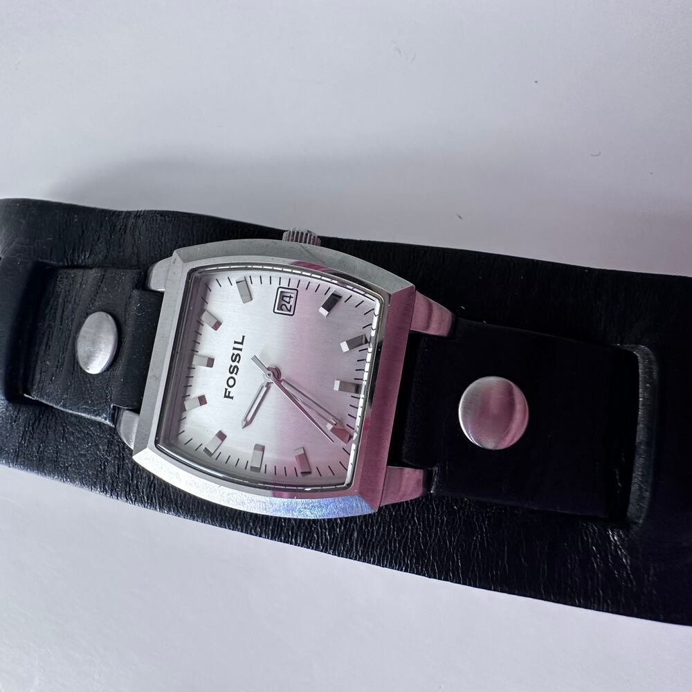 Fossil JR-8136 Stainless Steel Leather Watch - Picture 6 of 8